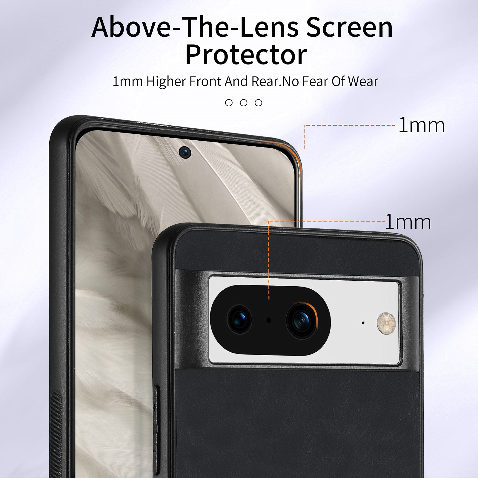 D2 For Google Pixel 8 Phone Case Ring Holder Kickstand TPU+PU Leather Phone Shell D2 For Google Pixel 8 Phone Case Ring Holder Kickstand TPU+PU Leather Phone Shell